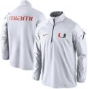 マイアミ ハリケーンズ グッズ '14 サイドライン コーチズ 1/4ZIP JK (白) / Miami Hurricanes