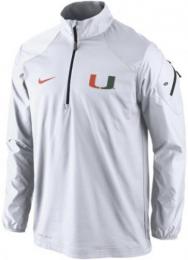 マイアミ ハリケーンズ グッズ '14 サイドライン コーチズ 1/4ZIP JK (白) / Miami Hurricanes