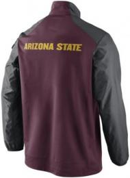 アリゾナステイト サンデビルス グッズ '14 サイドライン コーチズ 1/4ZIP JK (エンジ / チャコールグレー) / Arizona State Sun Devils