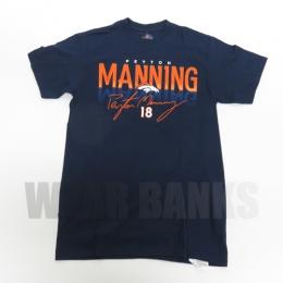 ペイトン・マニング デンバー ブロンコス マジェスティック 引退記念 Achievement 2side 両面 Tシャツ (紺)/ Peyton Manning Denver Broncos