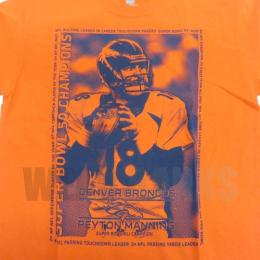 ペイトン・マニング デンバー ブロンコス マジェスティック 引退記念 Manning Career Tシャツ (オレンジ)/ Peyton Manning Denver Broncos