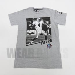 ブレッド・ファーブ グリーンベイ パッカーズ マジェスティック PRO FOOTBALL HALL OF FAME (殿堂入り) PICTORIAL HISTORY Tシャツ(グレー)/ Brett Favre Green Bay Packers