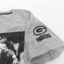 ブレッド・ファーブ グリーンベイ パッカーズ マジェスティック PRO FOOTBALL HALL OF FAME (殿堂入り) PICTORIAL HISTORY Tシャツ(グレー)/ Brett Favre Green Bay Packers