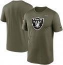 ラスベガス レイダース グッズ ナイキ '2021 サイドライン Salute To Service 半袖 DRI-FIT Tシャツ (オリーブ)/ Las Vegas Raiders