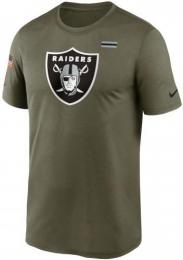 ラスベガス レイダース グッズ ナイキ '2021 サイドライン Salute To Service 半袖 DRI-FIT Tシャツ (オリーブ)/ Las Vegas Raiders