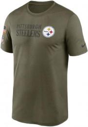ピッツバーグ スティーラーズ ナイキ '2022 サイドライン サルート トゥ サービス レジェンド ドライフィット Tシャツ (オリーブ)/ Pittsburgh Steelers