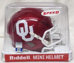 オクラホマ スーナーズ リデル レボリューション スピード レプリカ ミニヘルメット / NCAA グッズ Oklahoma Sooners Riddell Revolution Speed Mini Helmet