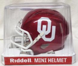 オクラホマ スーナーズ リデル レボリューション スピード レプリカ ミニヘルメット / NCAA グッズ Oklahoma Sooners Riddell Revolution Speed Mini Helmet