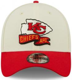 カンザスシティ チーフス ニューエラ NFL '2022 サイドライン ホーム ツートン 39 Thirty FLEX CAP(白/赤)/ Kansas City Chiefs