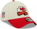 カンザスシティ チーフス ニューエラ NFL '2022 サイドライン ホーム ツートン 39 Thirty FLEX CAP(白/赤)/ Kansas City Chiefs