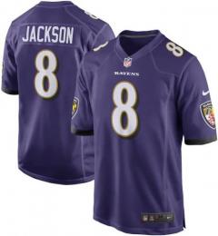 ラマー・ジャクソン ボルチモア レイブンズ ナイキ ゲームジャージ (紫)/ Lamar Jackson Baltimore Ravens