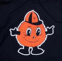 シラキュース オレンジ チャンピオン ヴォルト ロゴ リバースウィーブ プルオーバーパーカー (紺) (スウェット地)/ Syracuse Orange
