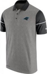 カロライナ・パンサーズ ナイキ サイドライン チャンプドライブ ドライフィット ポロシャツ (グレー/黒)/ Carolina Panthers Polo