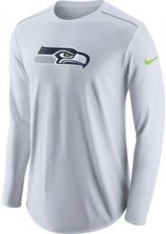 シアトル シーホークス ナイキ '2016 サイドライン チャンプドライブ プレイヤー トップ DRI-FIT 長袖Tシャツ(白)/ Seattle Seahawks
