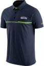 シアトル・シーホークス グッズ ナイキ サイドライン エリート コーチズ ドライフィット ポロシャツ (カレッジネイビー)/ Seattle Seahawks Polo