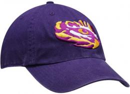 ルイジアナステイト タイガース '47BRAND ( フォーティーセブンブランド ) NCAA レガシー クリーンアップ スラウチ CAP (紫)/ Louisiana State Tigers