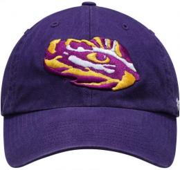 ルイジアナステイト タイガース '47BRAND ( フォーティーセブンブランド ) NCAA レガシー クリーンアップ スラウチ CAP (紫)/ Louisiana State Tigers