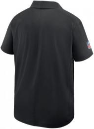 ピッツバーグ スティーラーズ ナイキ '2025 サイドライン プレイヤー/コーチズ ドライフィット 半袖ポロシャツ(黒) / Pittsburgh Steelers